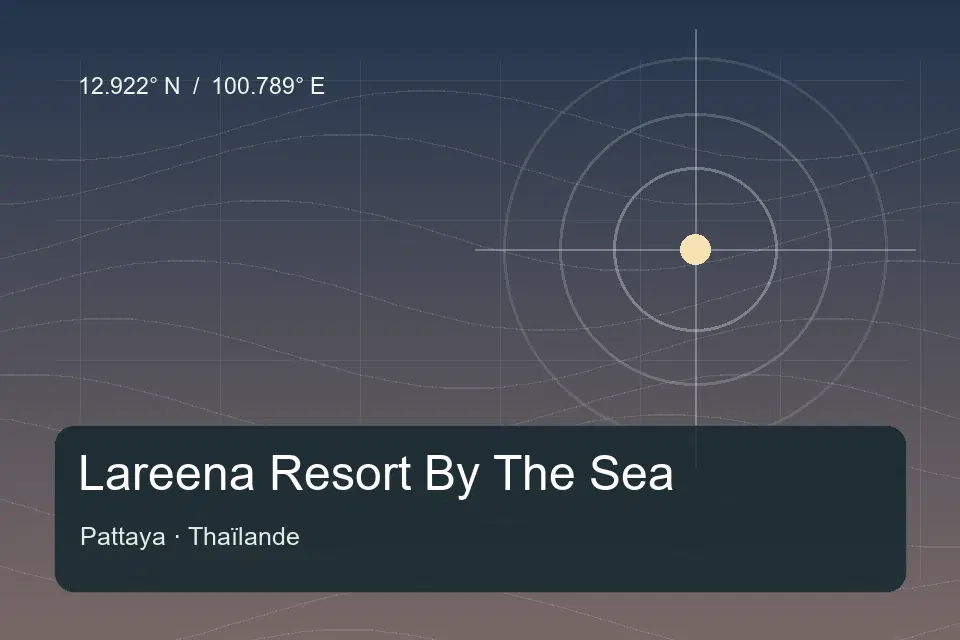 Illustrierter geografischer Orientierungspunkt für Lareena Resort By The Sea in Pattaya