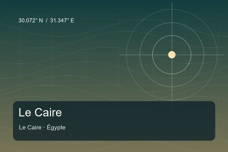 Referência geográfica ilustrada de فندق إنتركونتننتال em Le Caire