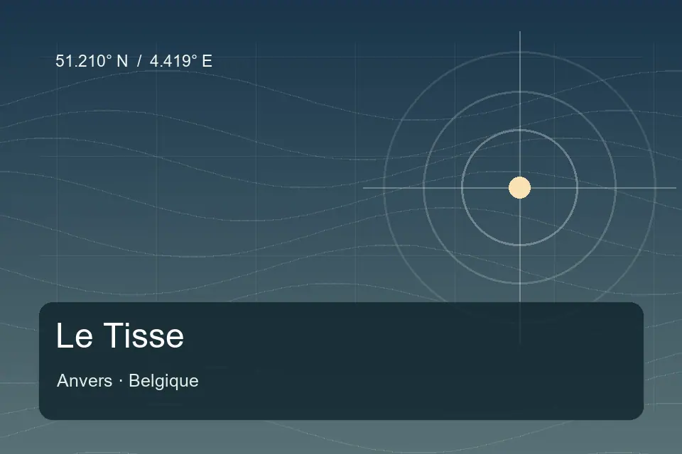 Riferimento geografico illustrato di Le Tisse a Anvers