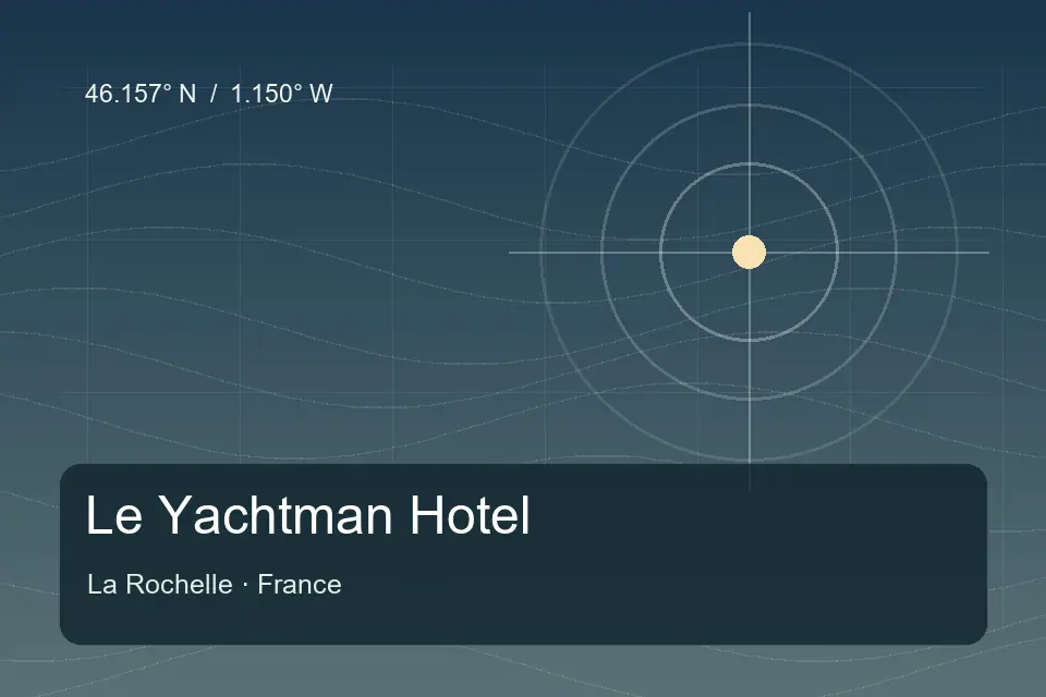 Riferimento geografico illustrato di Le Yachtman Hotel a La Rochelle
