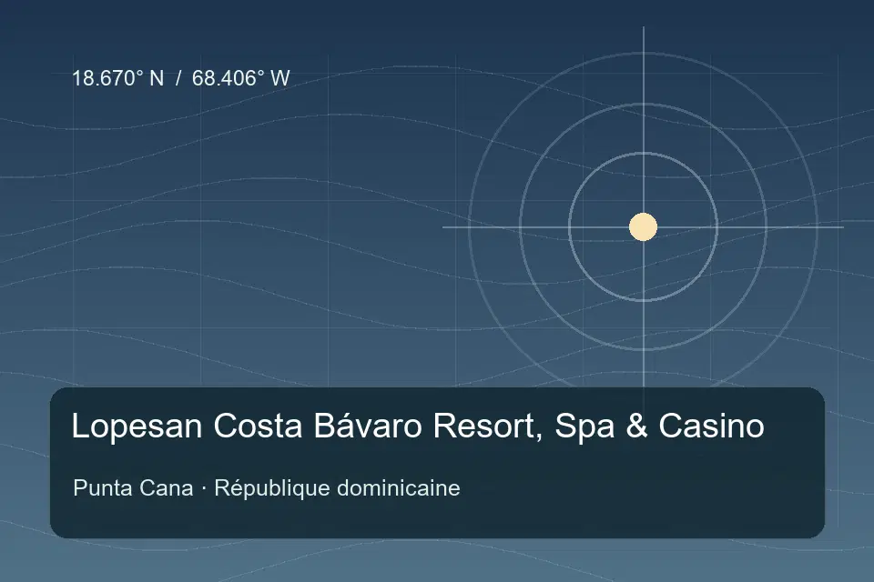 Referência geográfica ilustrada de Lopesan Costa Bávaro Resort, Spa & Casino em Punta Cana
