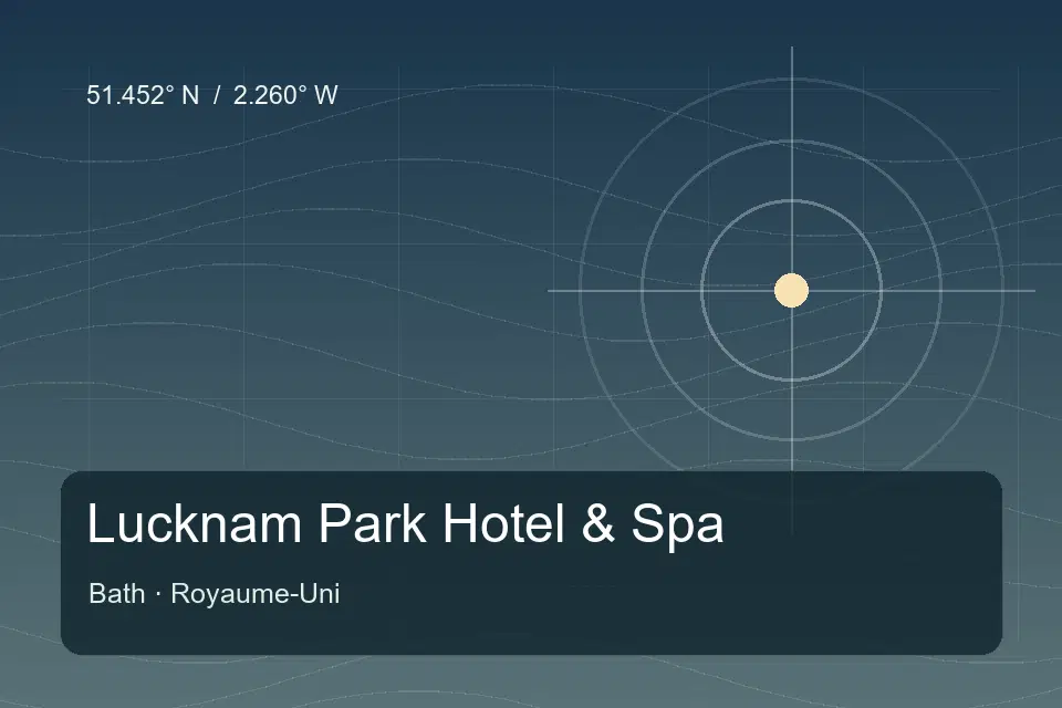 Illustrierter geografischer Orientierungspunkt für Lucknam Park Hotel & Spa in Bath