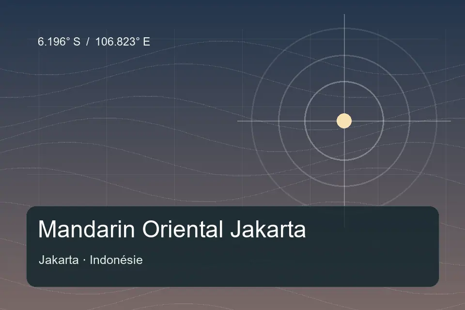 Referência geográfica ilustrada de Mandarin Oriental Jakarta em Jakarta