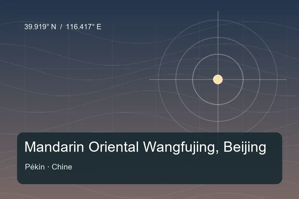 Referência geográfica ilustrada de Mandarin Oriental Wangfujing, Beijing em Pékin