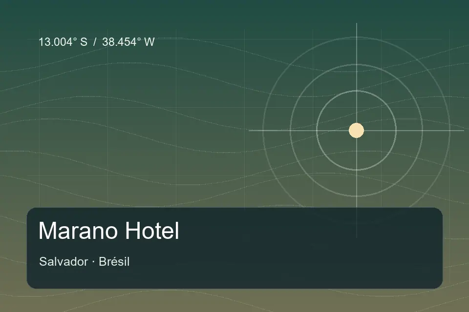 Riferimento geografico illustrato di Marano Hotel a Salvador