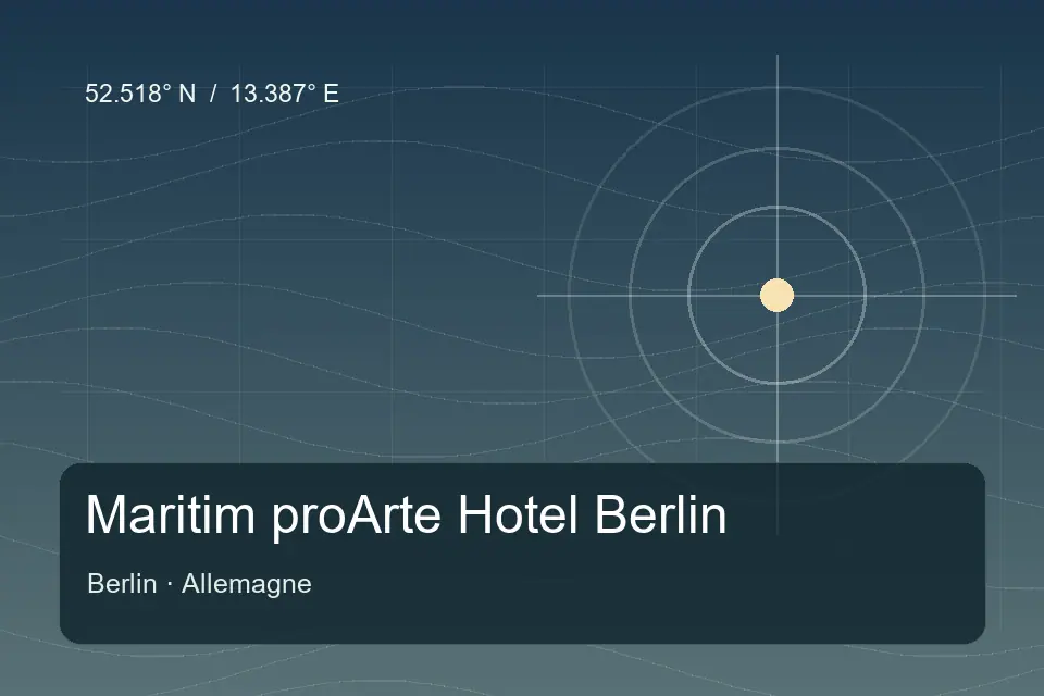 Referência geográfica ilustrada de Maritim proArte Hotel Berlin em Berlin