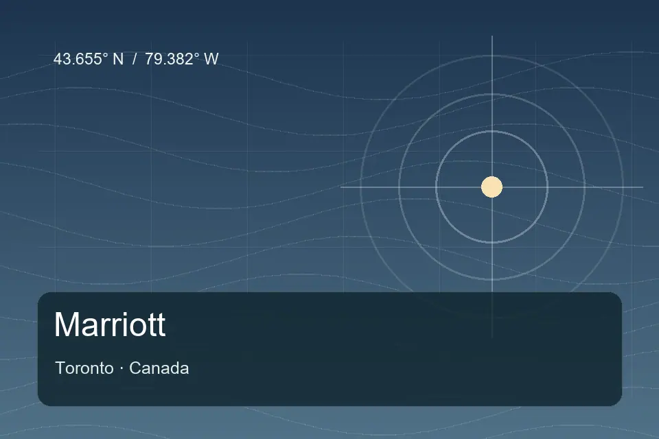 Referencia geográfica ilustrada de Marriott en Toronto