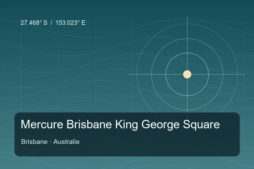 Illustrierter geografischer Orientierungspunkt für Mercure Brisbane King George Square in Brisbane