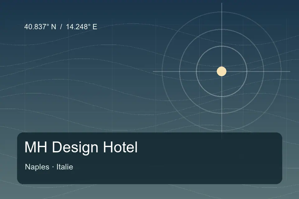 Riferimento geografico illustrato di MH Design Hotel a Naples