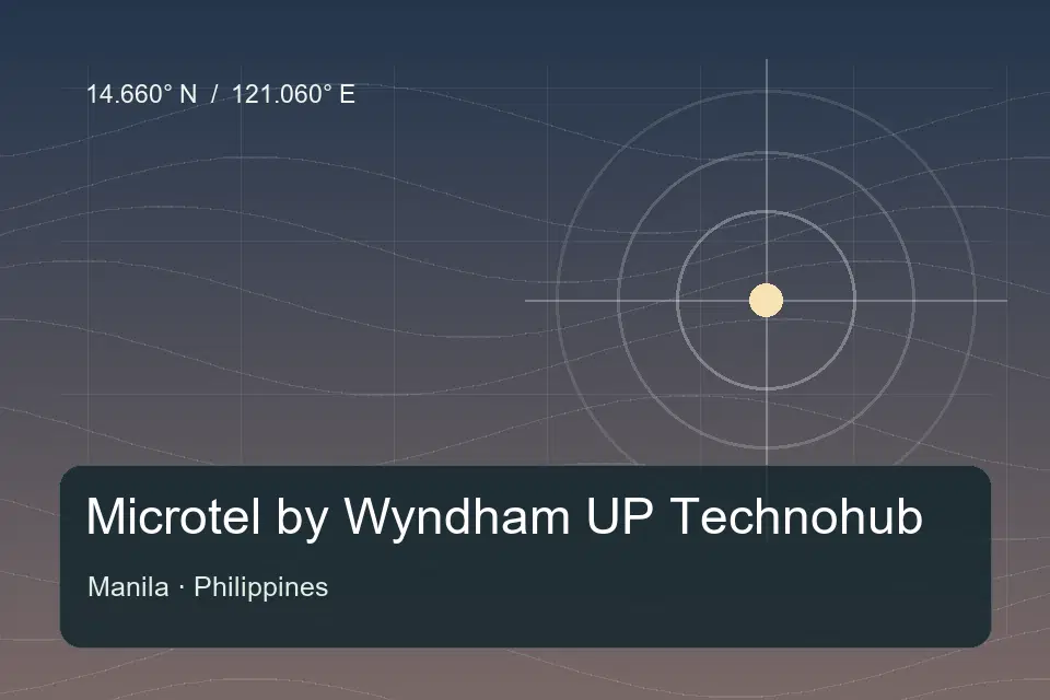 Illustrierter geografischer Orientierungspunkt für Microtel by Wyndham UP Technohub in Manila