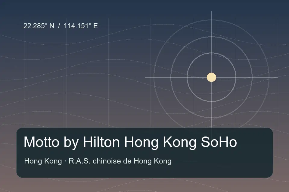 Riferimento geografico illustrato di Motto by Hilton Hong Kong SoHo a Hong Kong