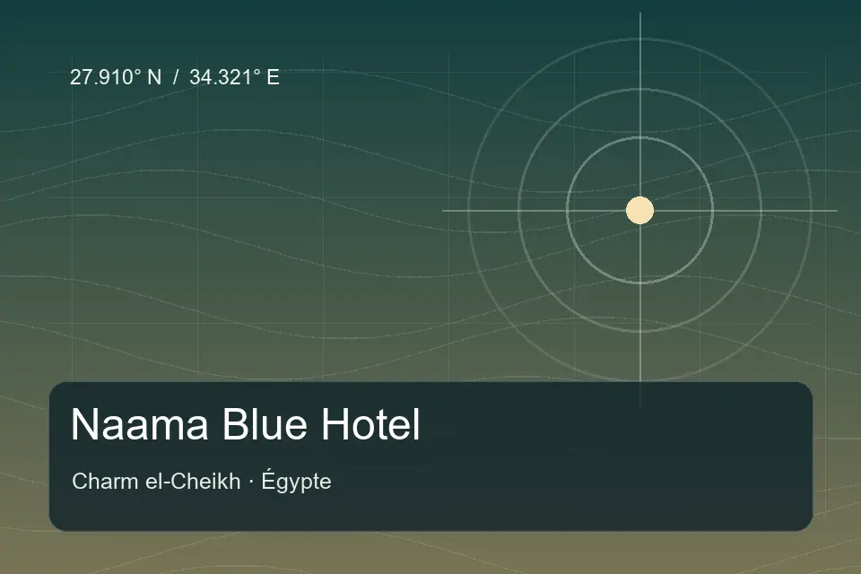 Riferimento geografico illustrato di Naama Blue Hotel a Charm el-Cheikh