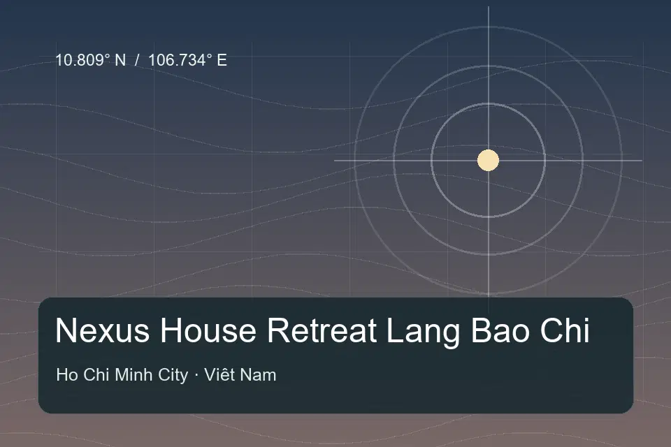 Referencia geográfica ilustrada de Nexus House Retreat Lang Bao Chi en Ho Chi Minh City