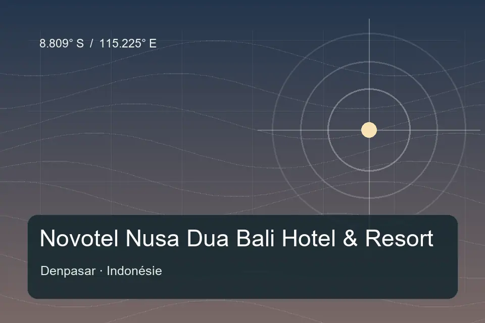 Referência geográfica ilustrada de Novotel Nusa Dua Bali Hotel & Resort em Denpasar