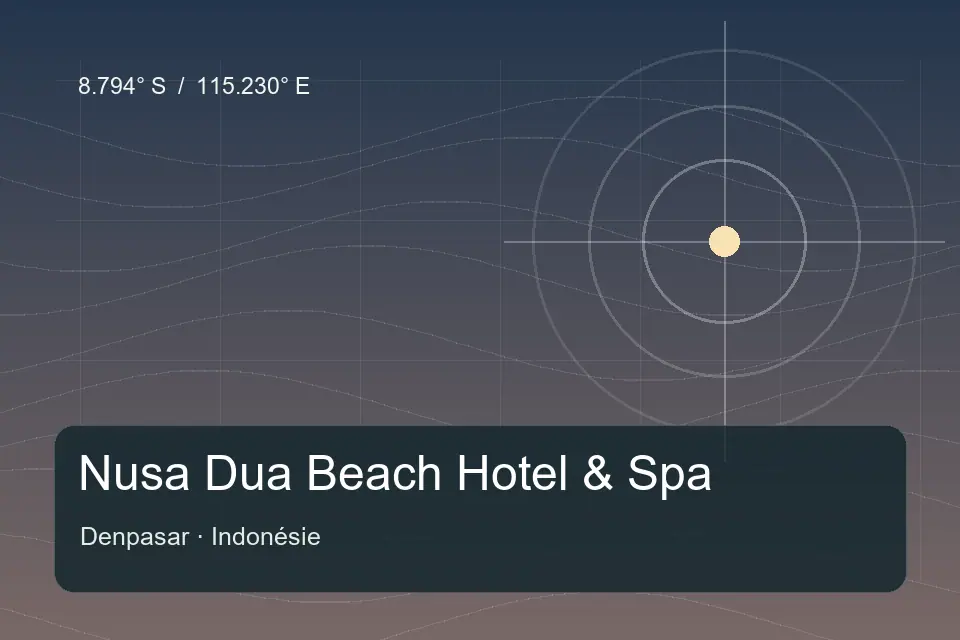 Referência geográfica ilustrada de Nusa Dua Beach Hotel & Spa em Denpasar