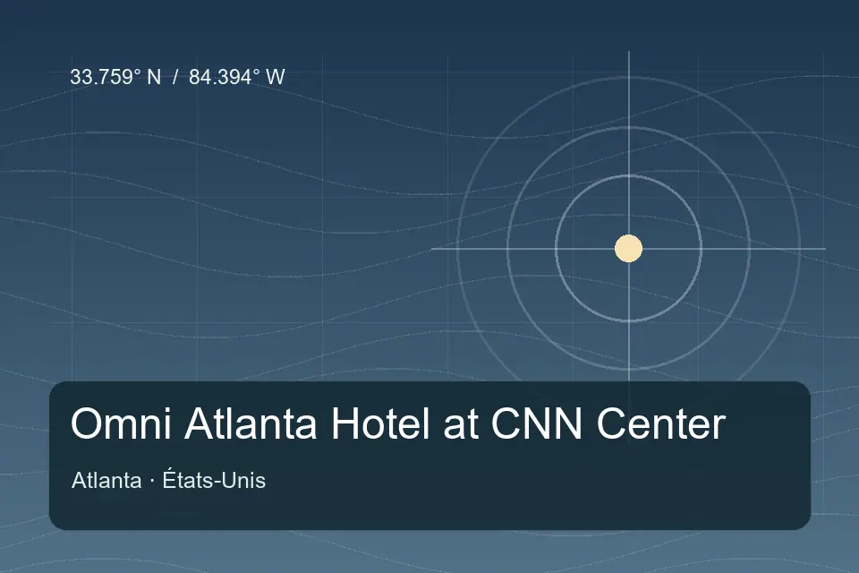 Referência geográfica ilustrada de Omni Atlanta Hotel at CNN Center em Atlanta