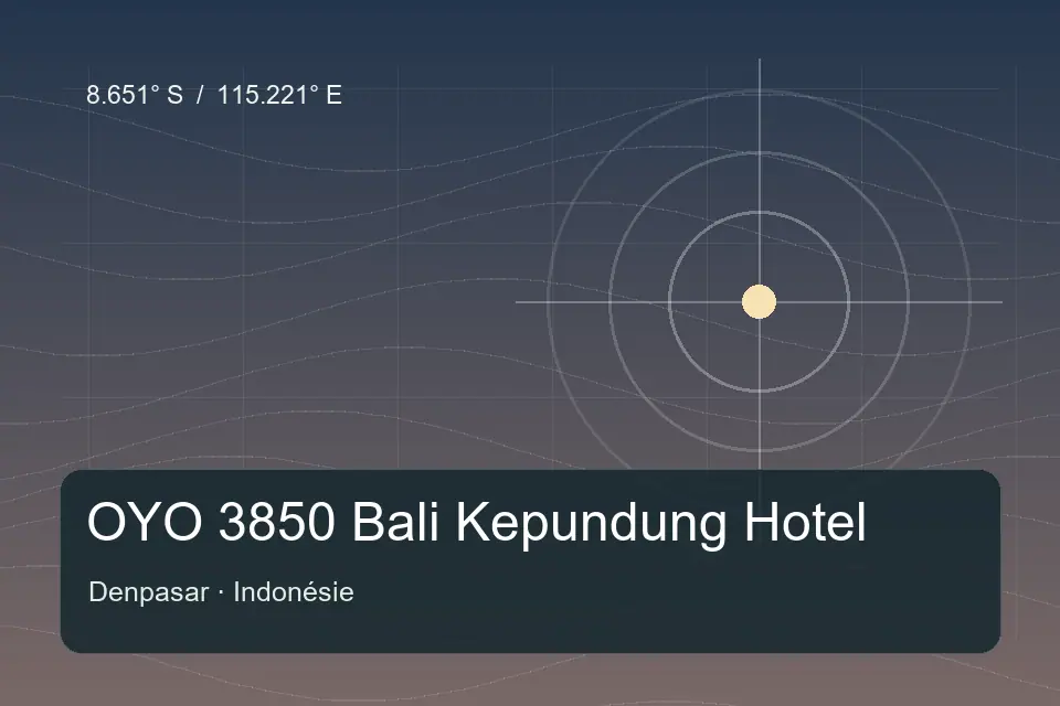 Referencia geográfica ilustrada de OYO 3850 Bali Kepundung Hotel en Denpasar
