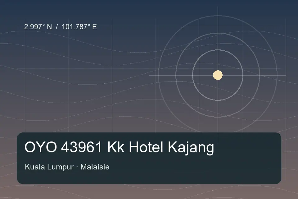 Illustrierter geografischer Orientierungspunkt für OYO 43961 Kk Hotel Kajang in Kuala Lumpur