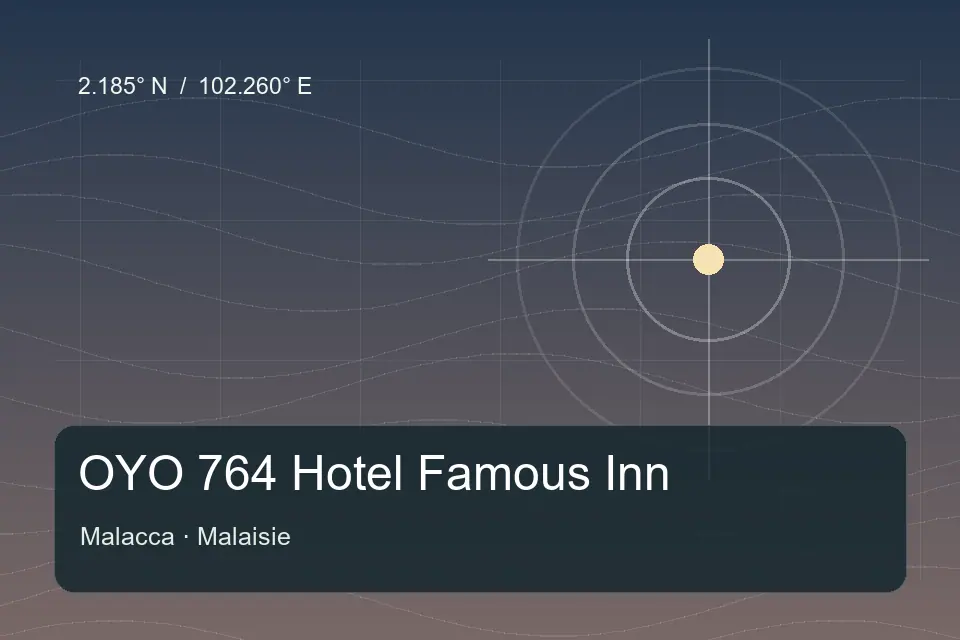 Riferimento geografico illustrato di OYO 764 Hotel Famous Inn a Malacca