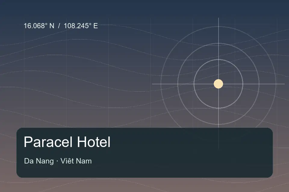 Referência geográfica ilustrada de Paracel Hotel em Da Nang