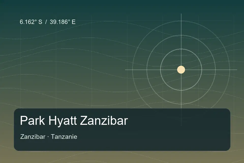 Illustrierter geografischer Orientierungspunkt für Park Hyatt Zanzibar in Zanzibar