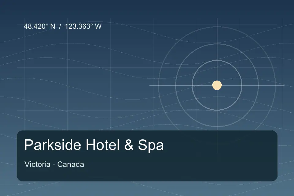 Referência geográfica ilustrada de Parkside Hotel & Spa em Victoria