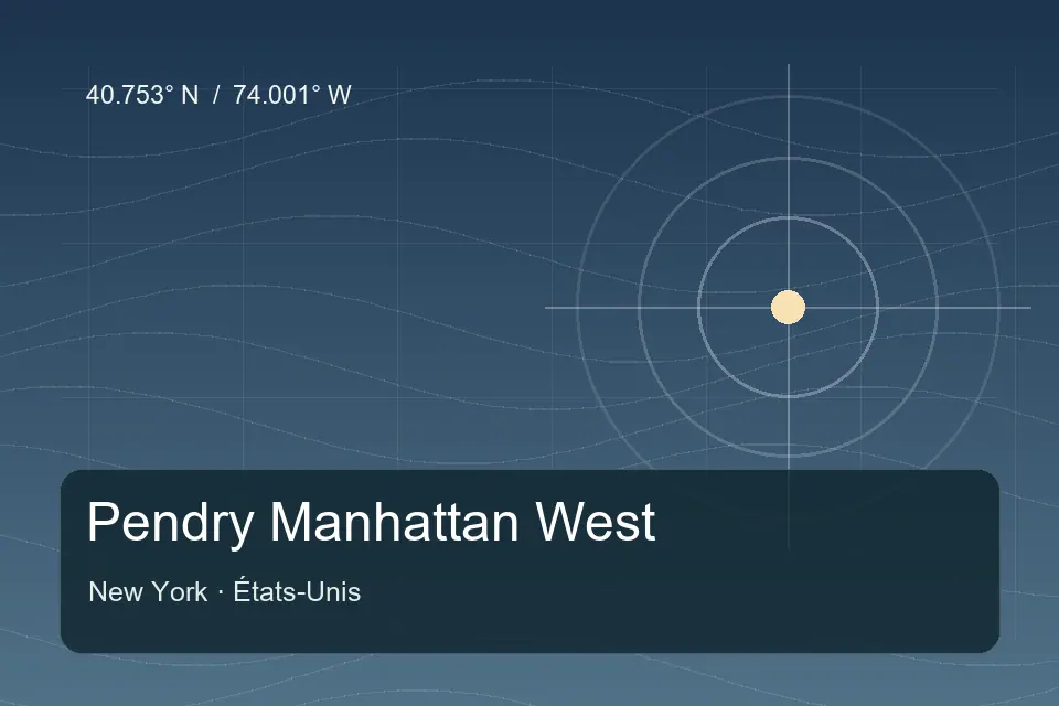 Illustrierter geografischer Orientierungspunkt für Pendry Manhattan West in New York