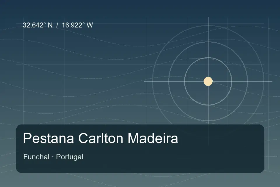 Illustrierter geografischer Orientierungspunkt für Pestana Carlton Madeira in Funchal
