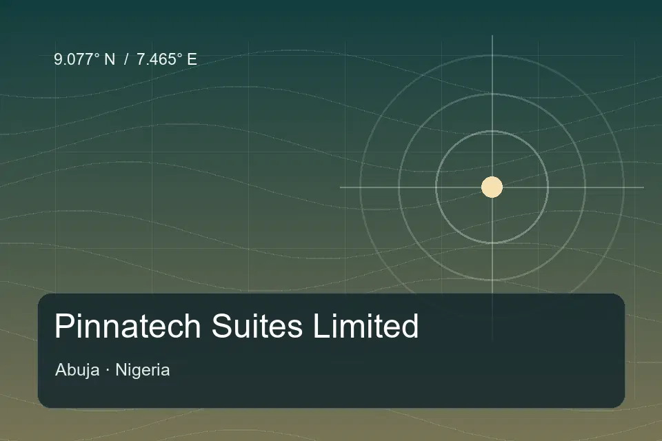 Riferimento geografico illustrato di Pinnatech Suites Limited a Abuja