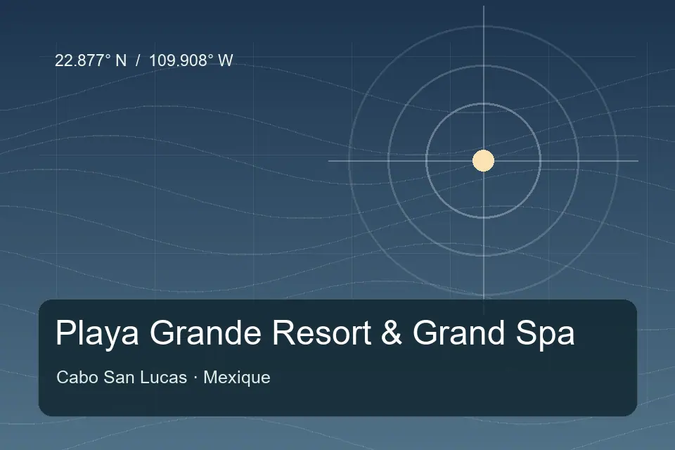 Riferimento geografico illustrato di Playa Grande Resort & Grand Spa a Cabo San Lucas