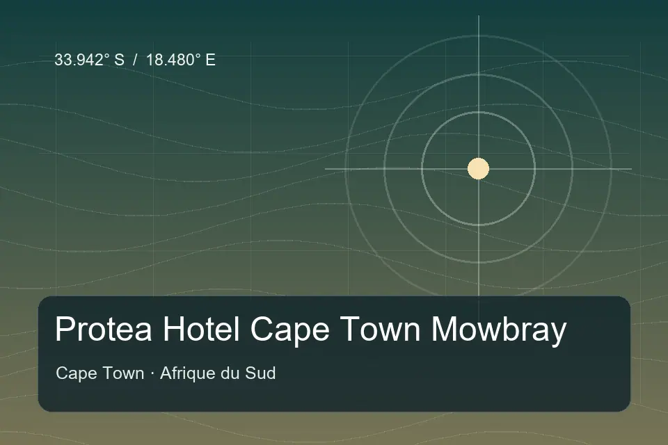 Illustrated geographic marker for Protea Hotel Cape Town Mowbray in Cape Town