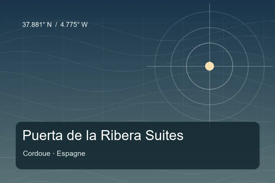Referência geográfica ilustrada de Puerta de la Ribera Suites em Cordoue