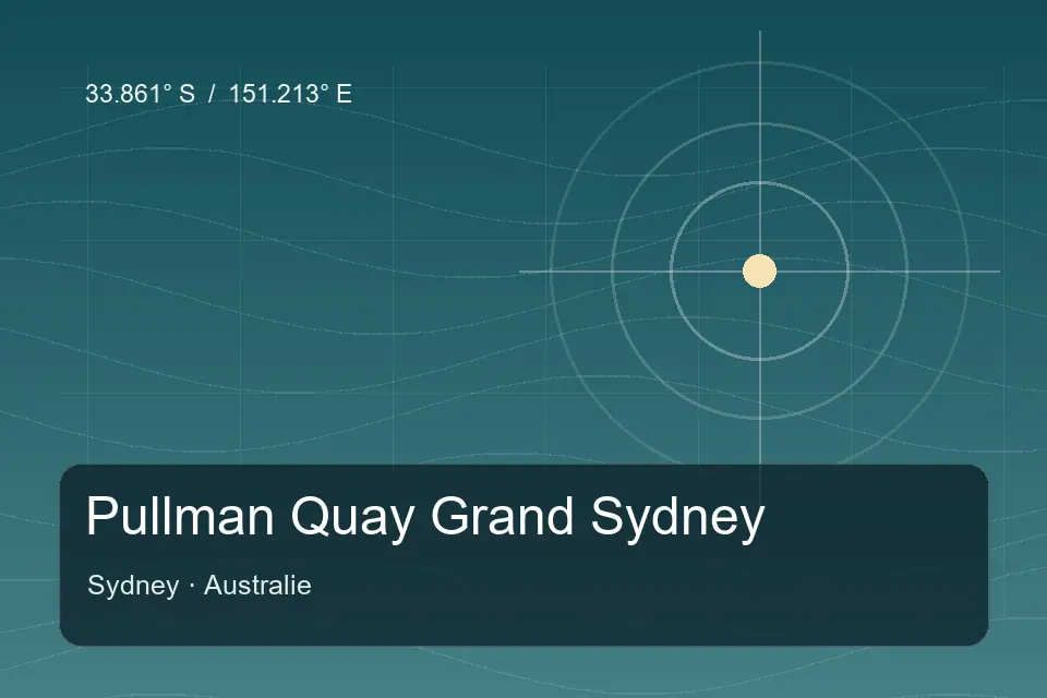 Referência geográfica ilustrada de Pullman Quay Grand Sydney em Sydney