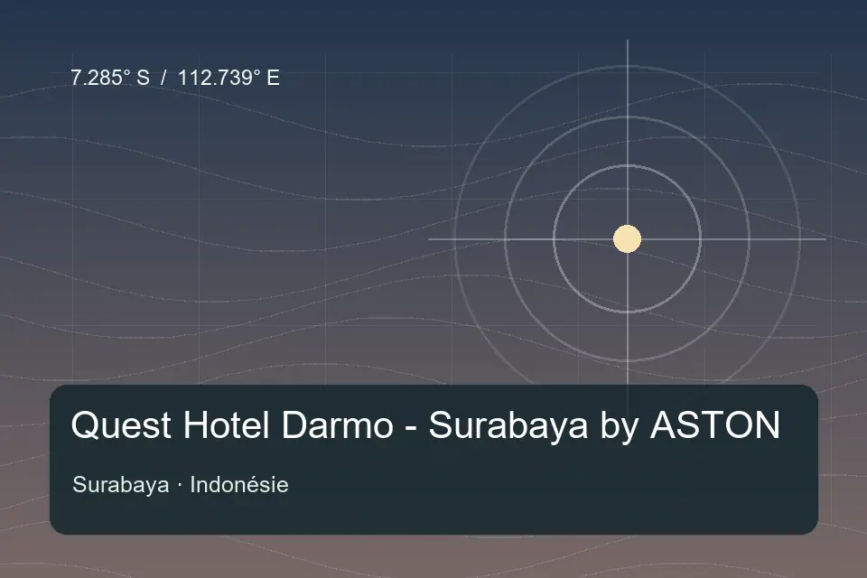Referência geográfica ilustrada de Quest Hotel Darmo - Surabaya by ASTON em Surabaya