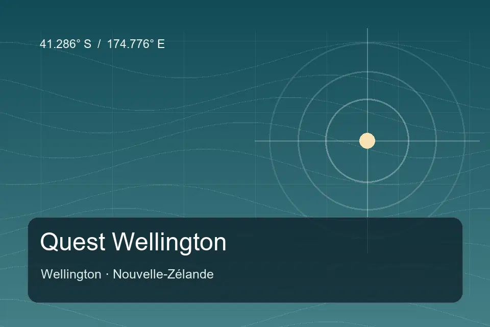 Illustrierter geografischer Orientierungspunkt für Quest Wellington in Wellington