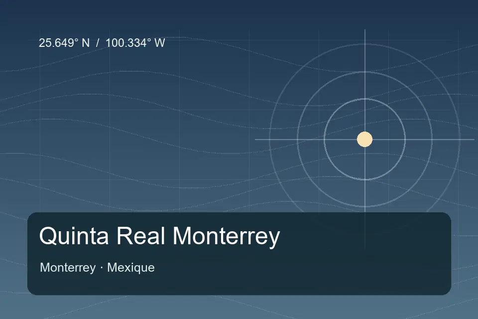 Repère géographique illustré de Quinta Real Monterrey à Monterrey