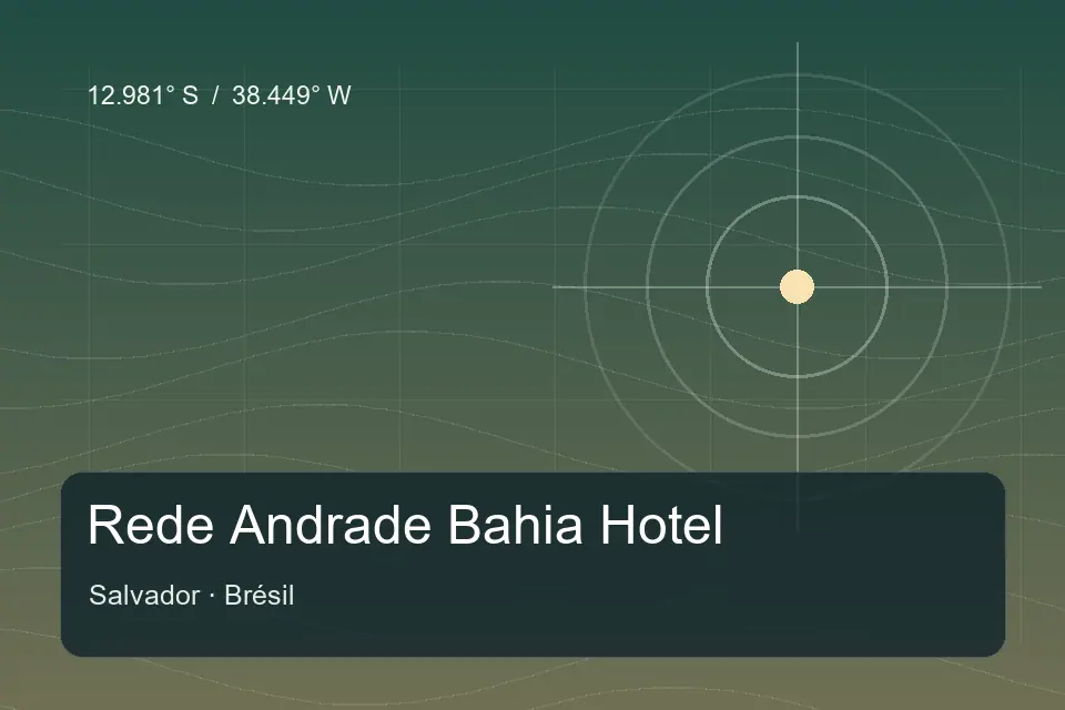 Riferimento geografico illustrato di Rede Andrade Bahia Hotel a Salvador