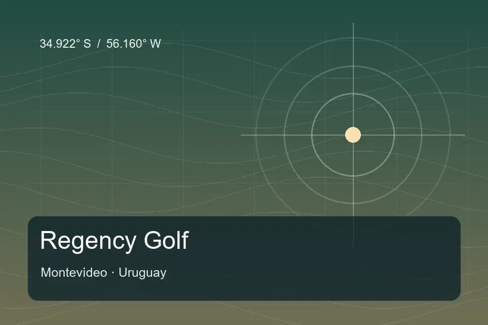 Repère géographique illustré de Regency Golf à Montevideo