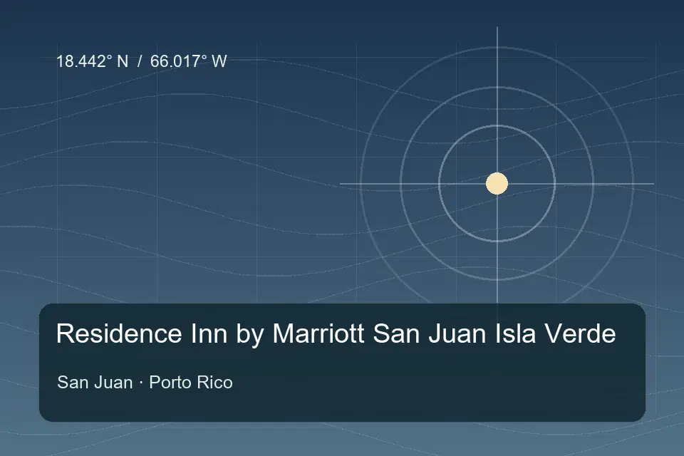 Riferimento geografico illustrato di Residence Inn by Marriott San Juan Isla Verde a San Juan