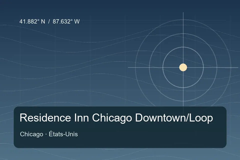 Riferimento geografico illustrato di Residence Inn Chicago Downtown/Loop a Chicago