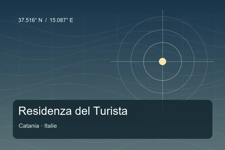 Riferimento geografico illustrato di Residenza del Turista a Catania