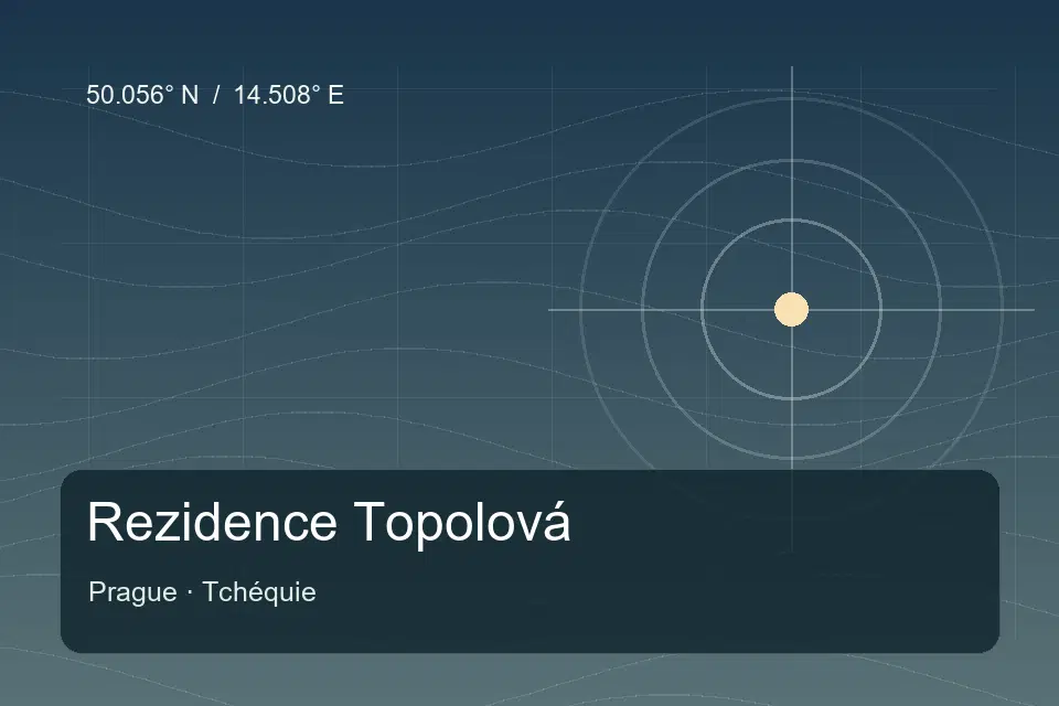 Referencia geográfica ilustrada de Rezidence Topolová en Prague