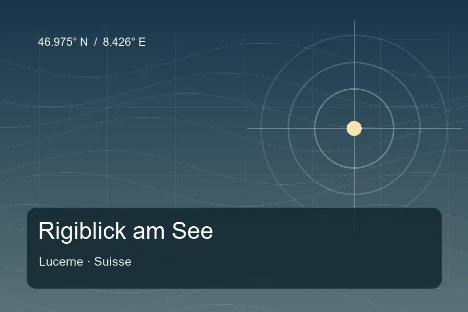 Riferimento geografico illustrato di Rigiblick am See a Lucerne