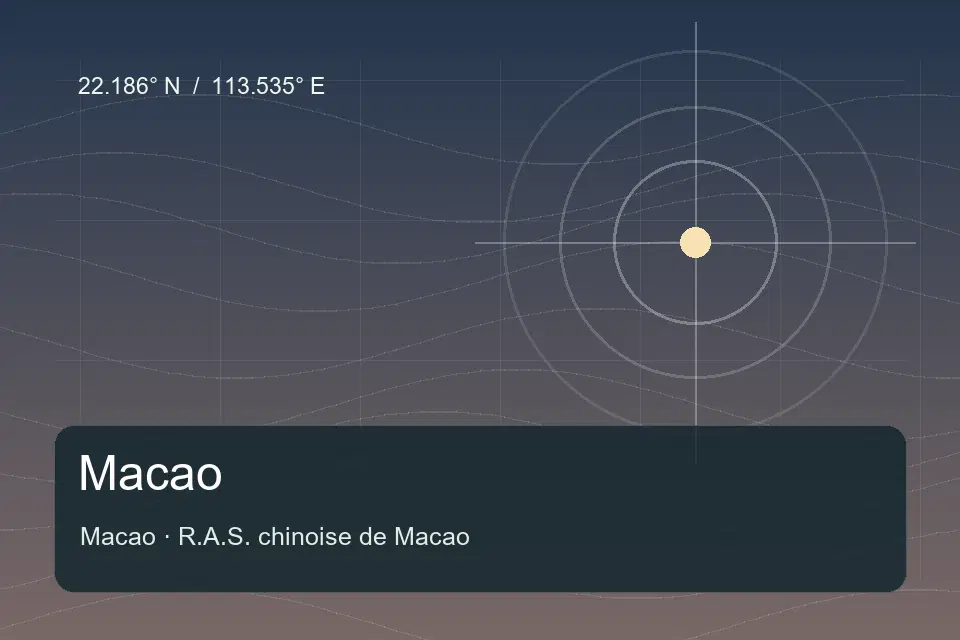 Referência geográfica ilustrada de 濠璟酒店 Riviera Hotel Macau em Macao