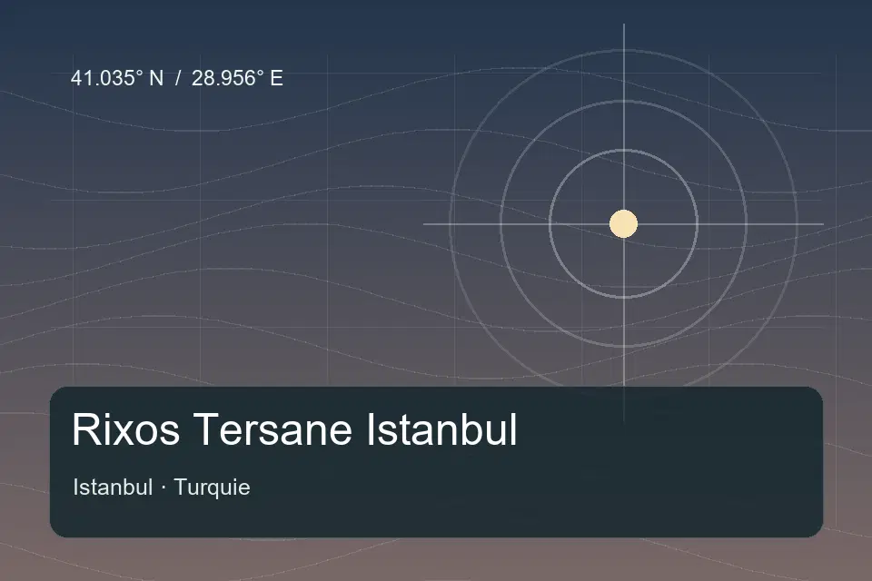 Illustrierter geografischer Orientierungspunkt für Rixos Tersane Istanbul in Istanbul
