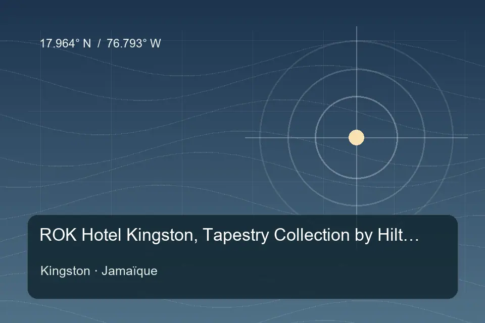 Repère géographique illustré de ROK Hotel Kingston, Tapestry Collection by Hilton à Kingston