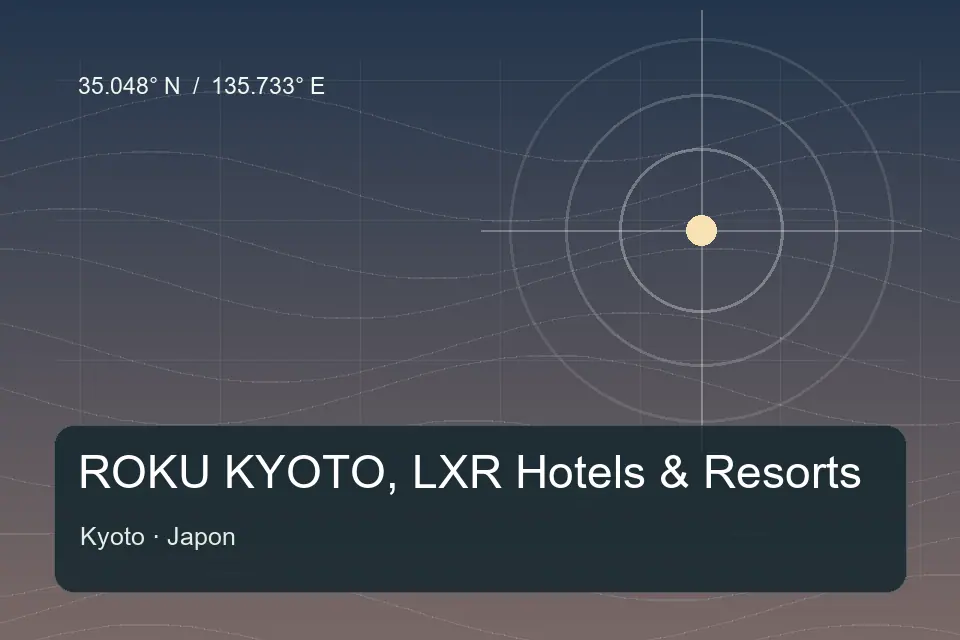 Referência geográfica ilustrada de ROKU KYOTO, LXR Hotels & Resorts em Kyoto