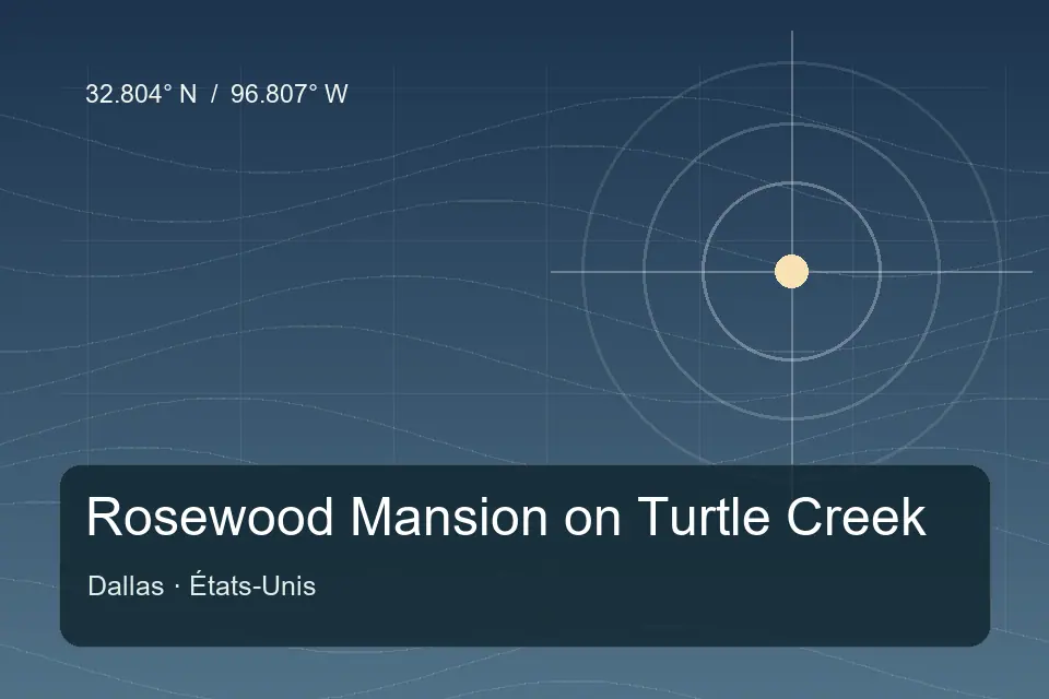 Referência geográfica ilustrada de Rosewood Mansion on Turtle Creek em Dallas