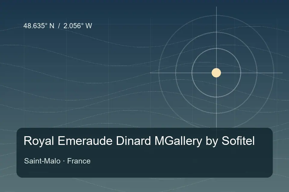 Riferimento geografico illustrato di Royal Emeraude Dinard MGallery by Sofitel a Saint-Malo