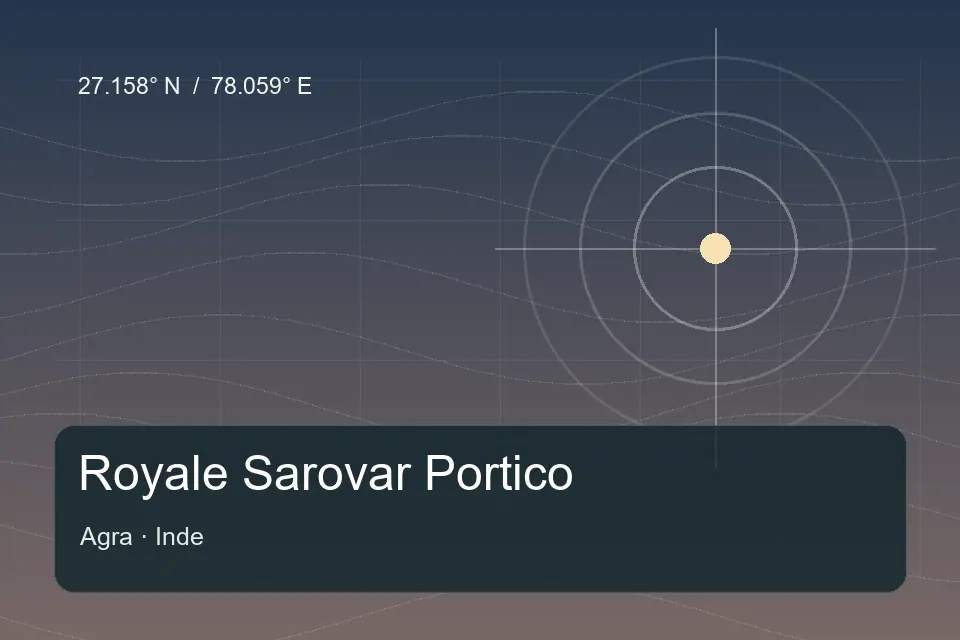 Riferimento geografico illustrato di Royale Sarovar Portico a Agra